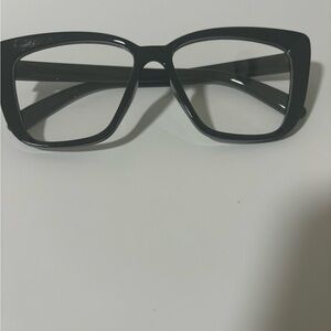 Bold Black Rectangular Frame Glasses